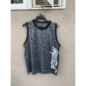Y2k Fearless Tank Top AOP Size L Large Gray